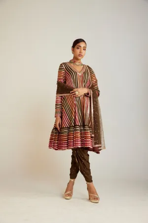 A Line Dhoti Kurta Set
