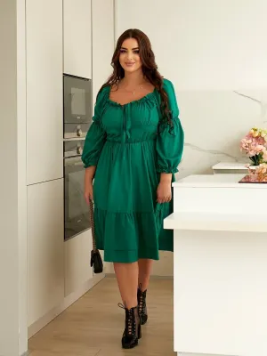 A-line dress made of soft fabric