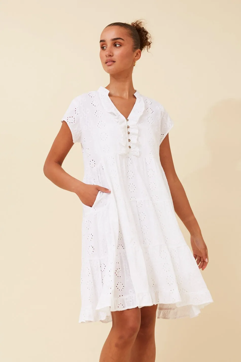 ALANIS BRODERIE ANGLAISE DRESS