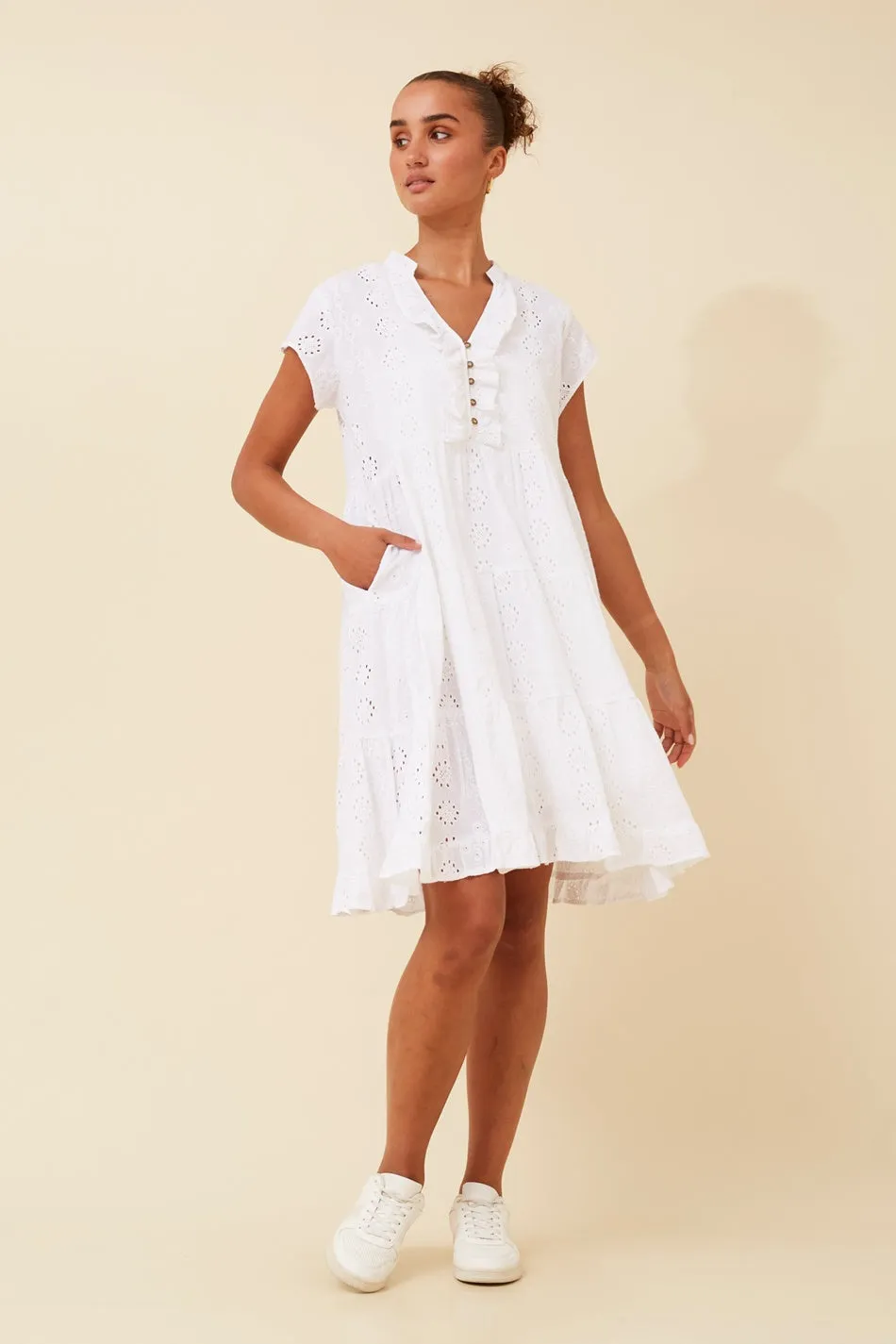 ALANIS BRODERIE ANGLAISE DRESS
