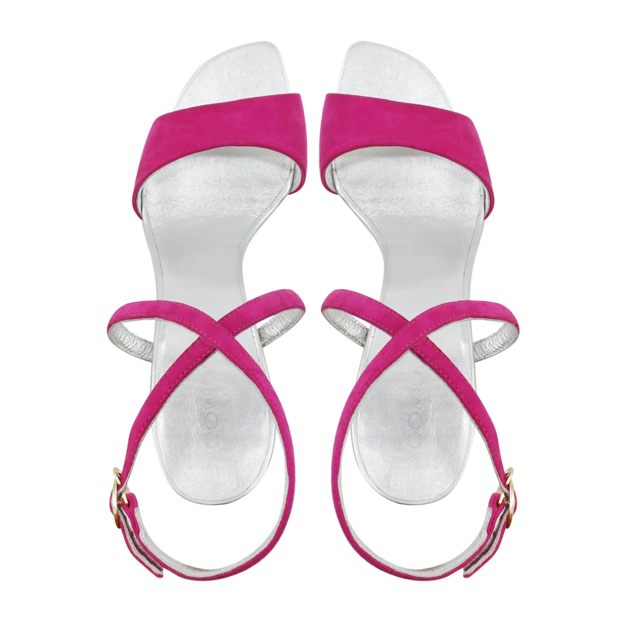 Anna - Women's Fuchsia Strapped Heels