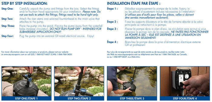 Aquascape AquaJet Pumps