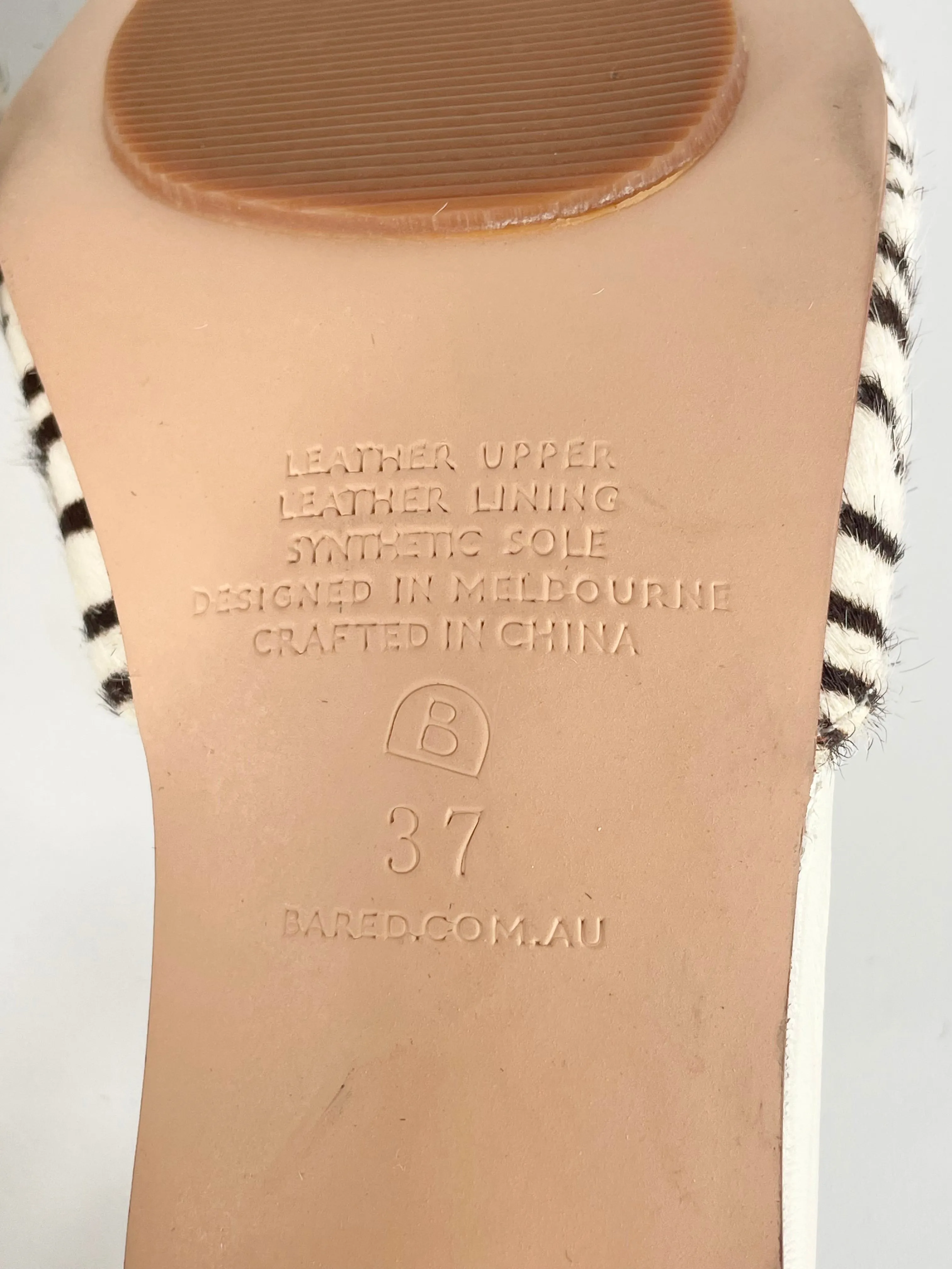 Bared Leather Zebra-Print Fur Pumps - EU37