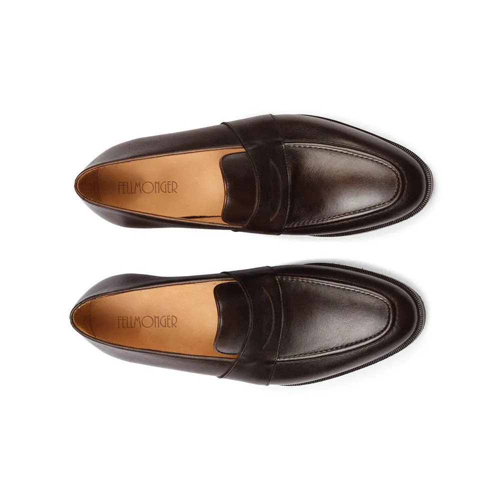 Brown Full Penny Strap Loafers