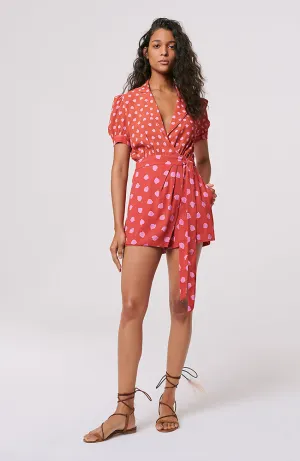 Candra Faux Wrap Romper
