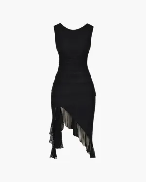 Caprice – Stretch mesh – Black dress