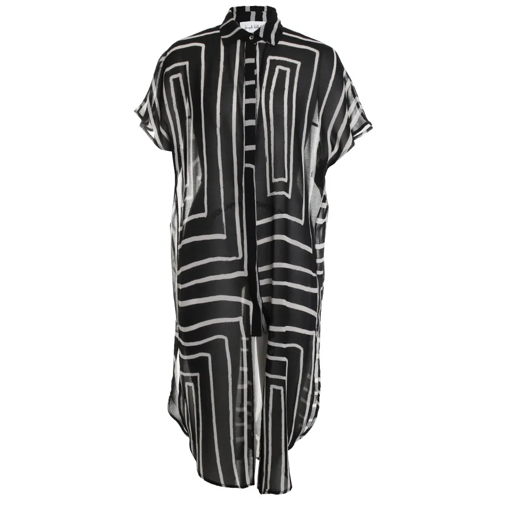 Chic Sheer Buttoned Top
