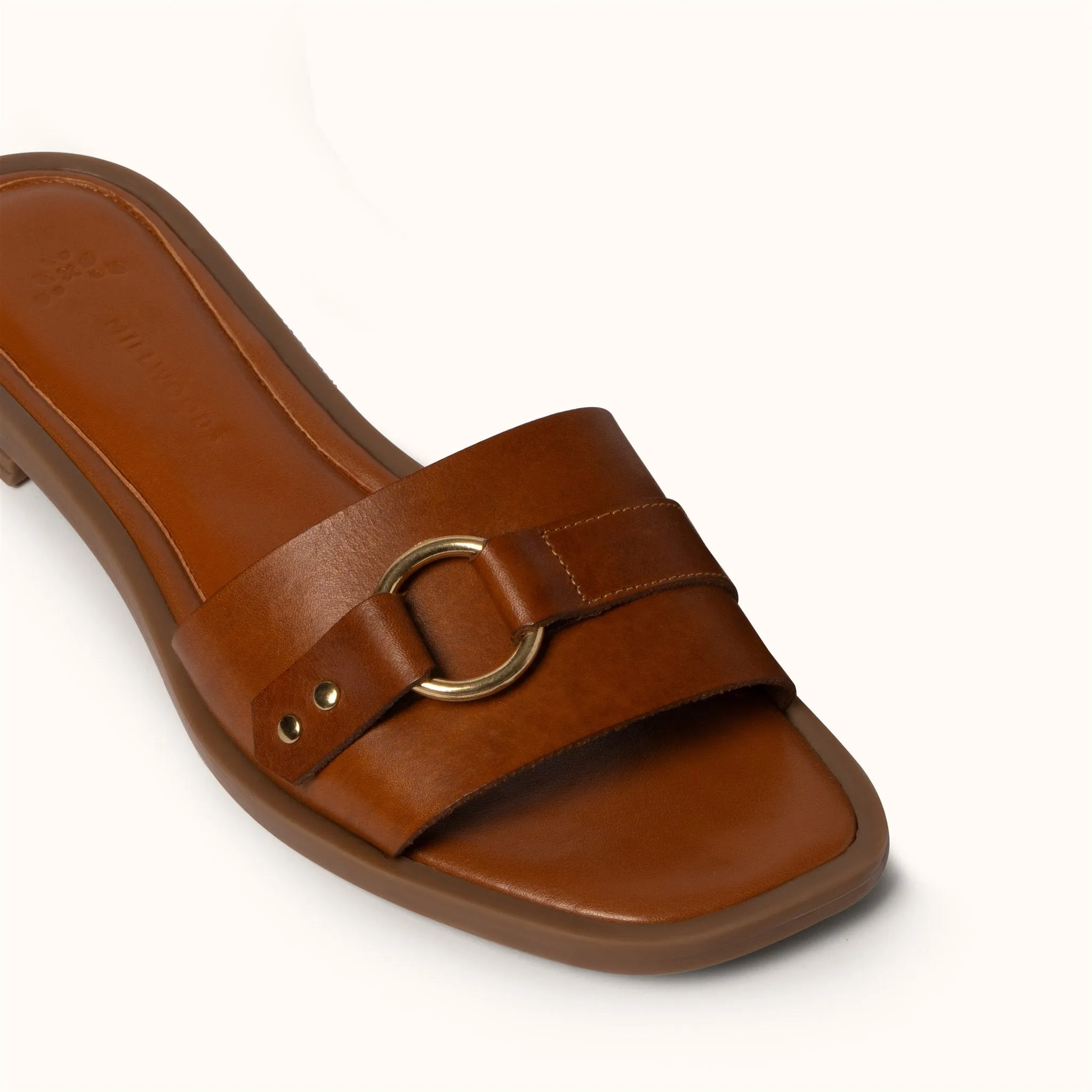 Classic Ring Detail Slide - Tan