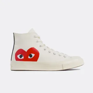 Comme des Garçons Play Converse Chuck Taylor High Top White