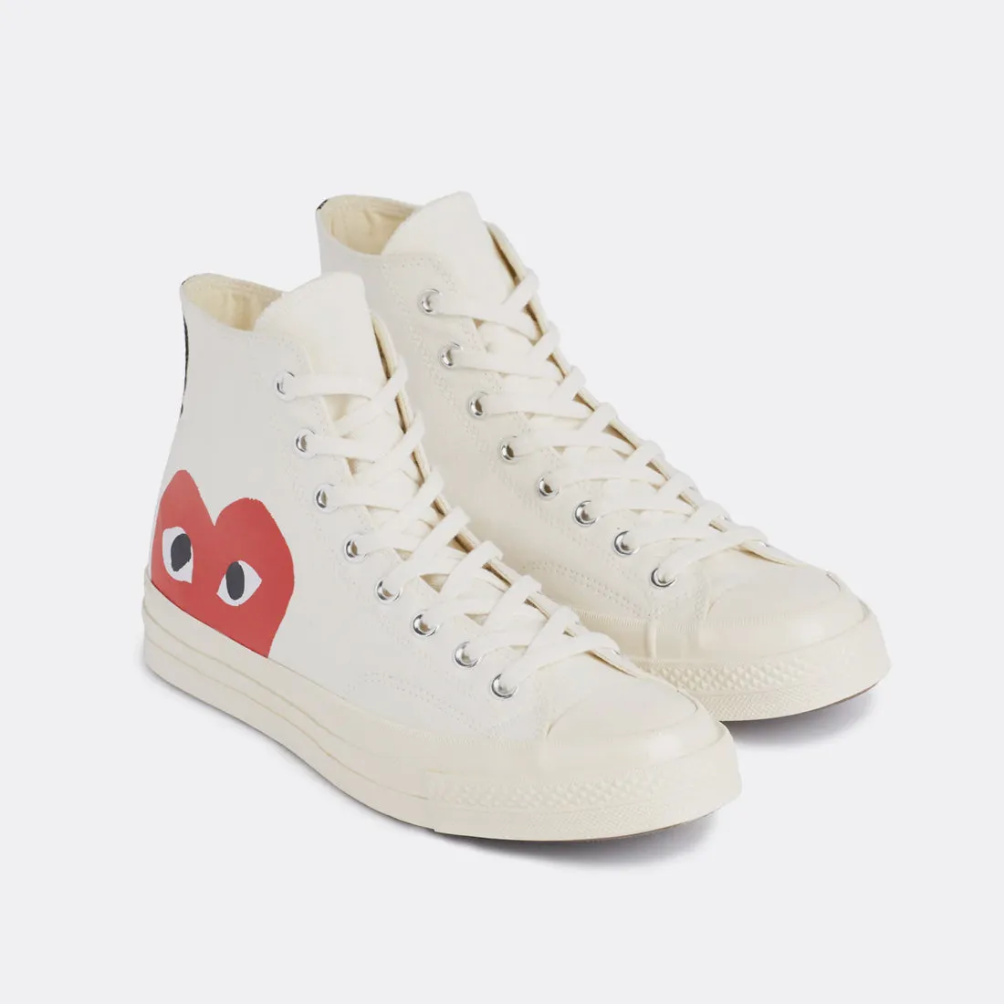 Comme des Garçons Play Converse Chuck Taylor High Top White