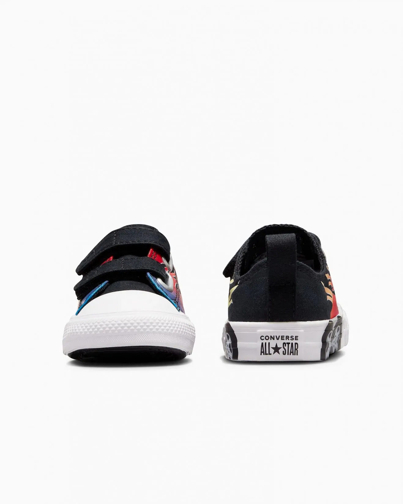 Converse Infant Low Cut Canvas Sneaker (Cars Black)