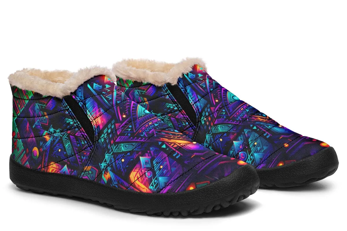 Cyber Night Winter Slippers