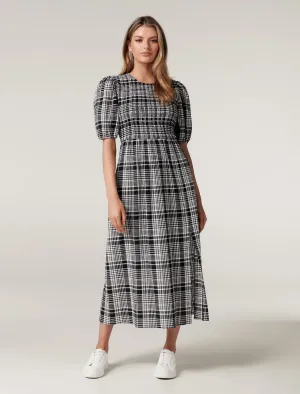 Dakota Check Midi Dress
