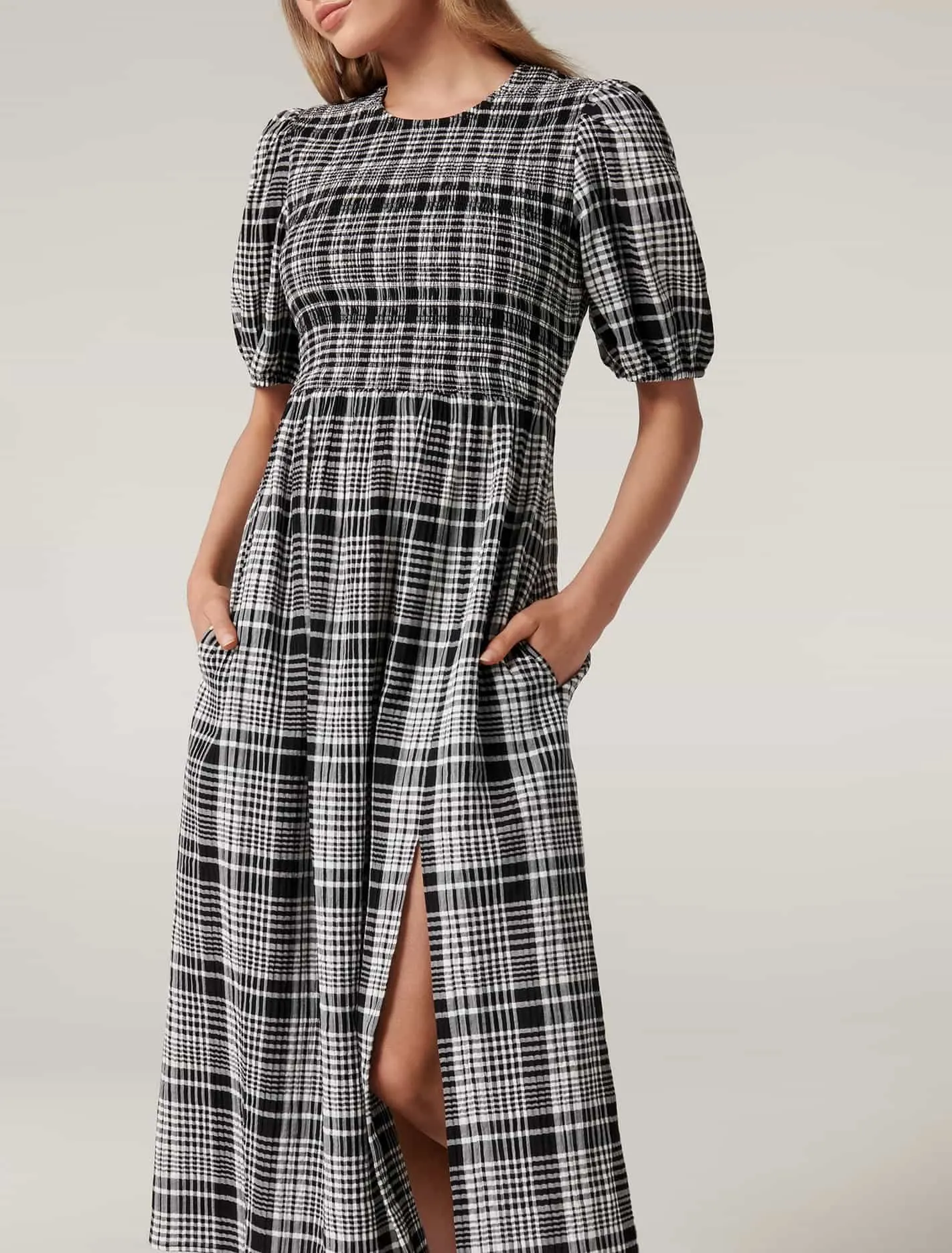 Dakota Check Midi Dress