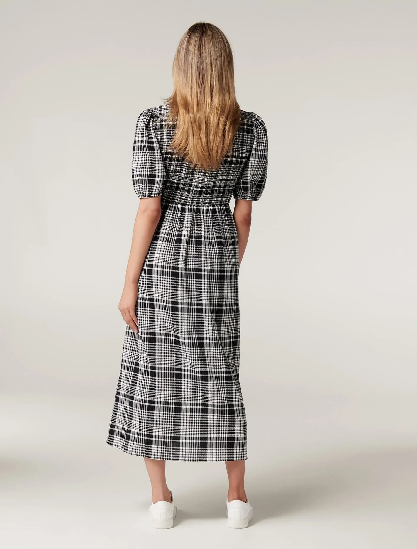 Dakota Check Midi Dress