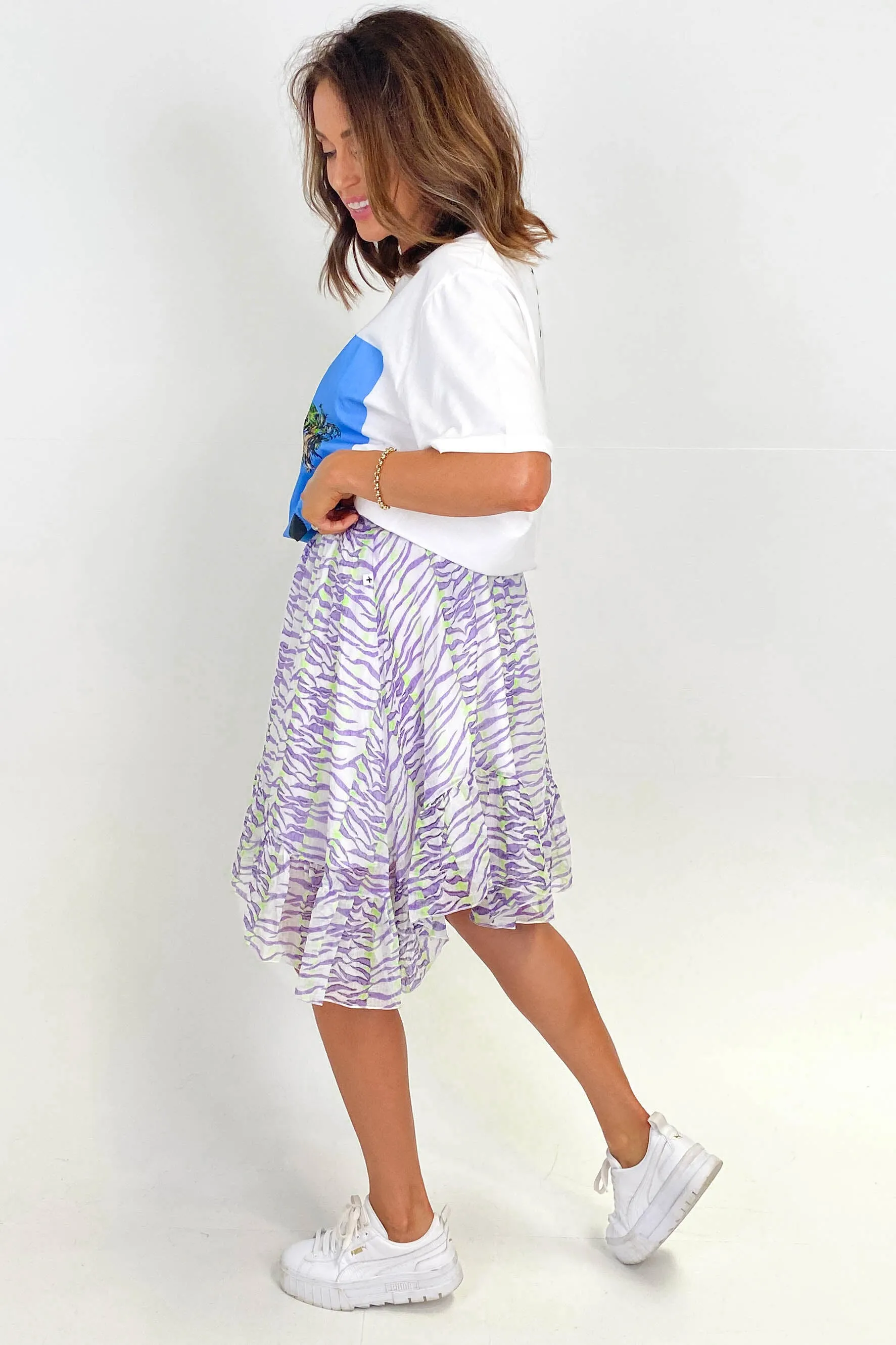 Federation Mirage Skirt Purple White