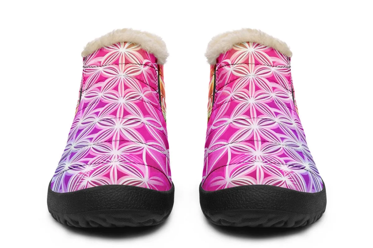 Flower Life Pink Sherbert Winter Slippers