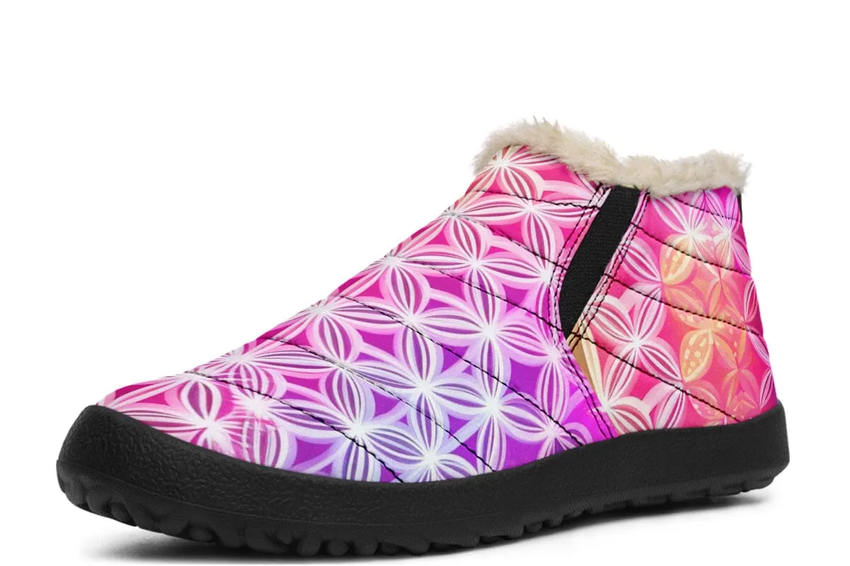 Flower Life Pink Sherbert Winter Slippers