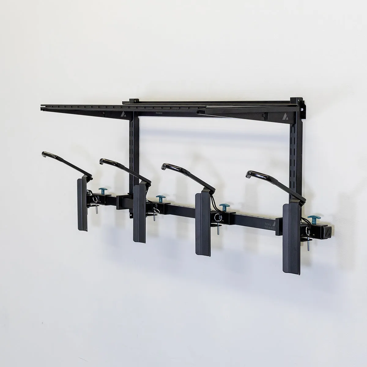 G-Swivel Bike   Shelf | Adjustable Wall Storage System | Holds 4 Bikes