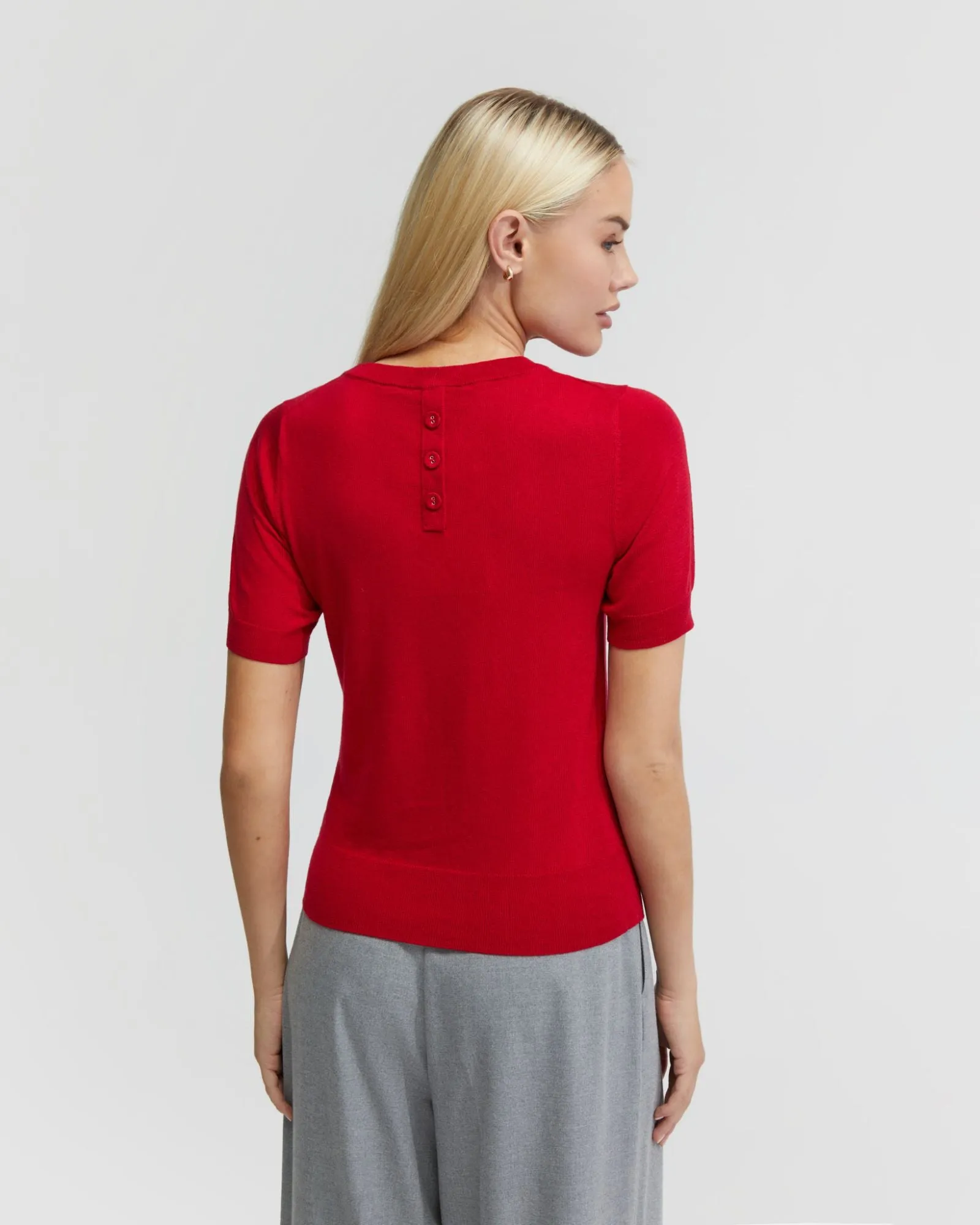 Grace Short Sleeve Cashmere Blend Knit