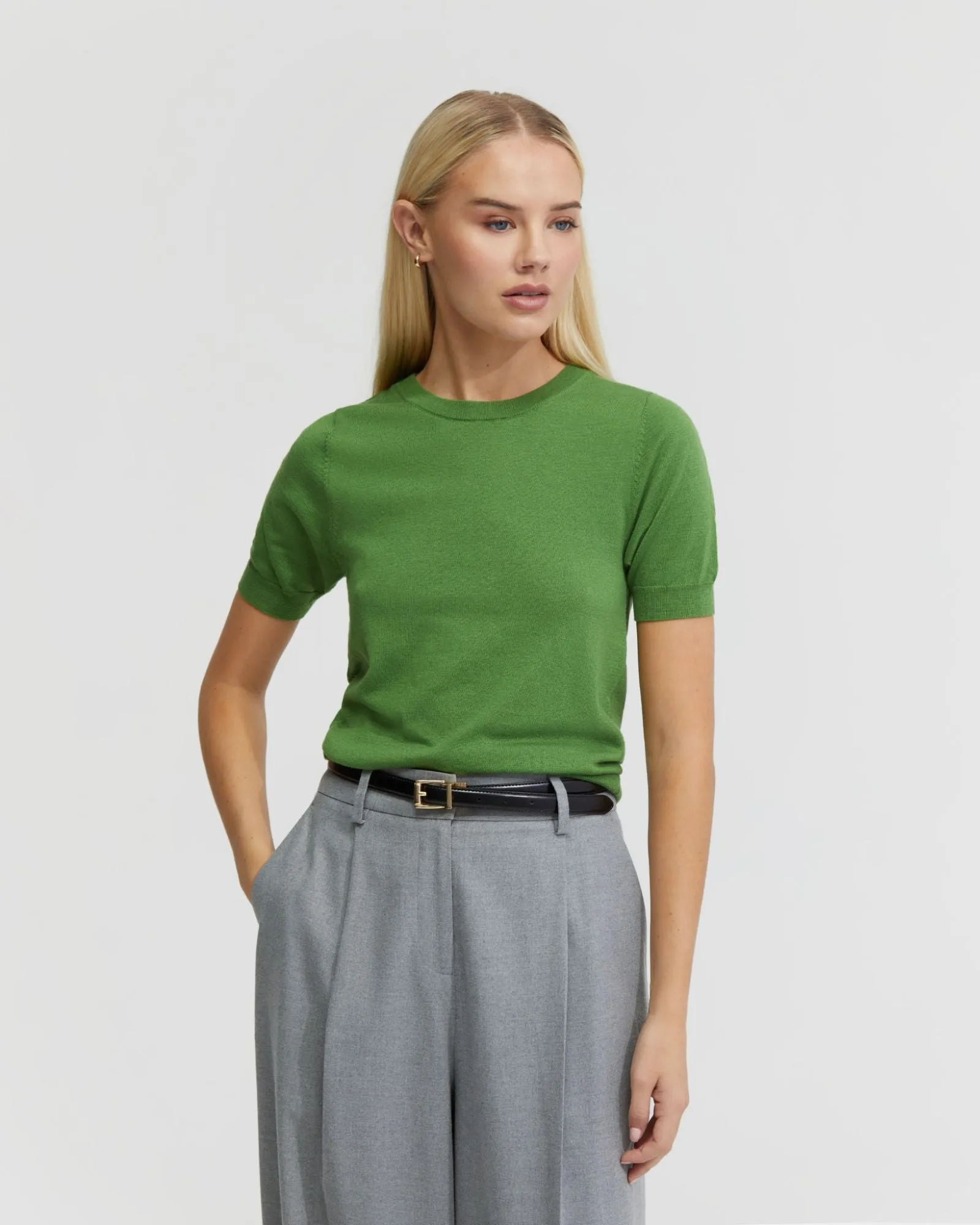 Grace Short Sleeve Cashmere Blend Knit