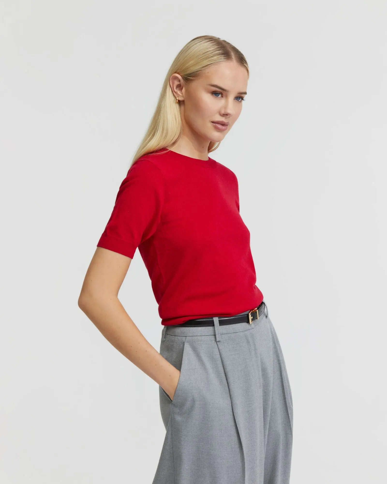 Grace Short Sleeve Cashmere Blend Knit