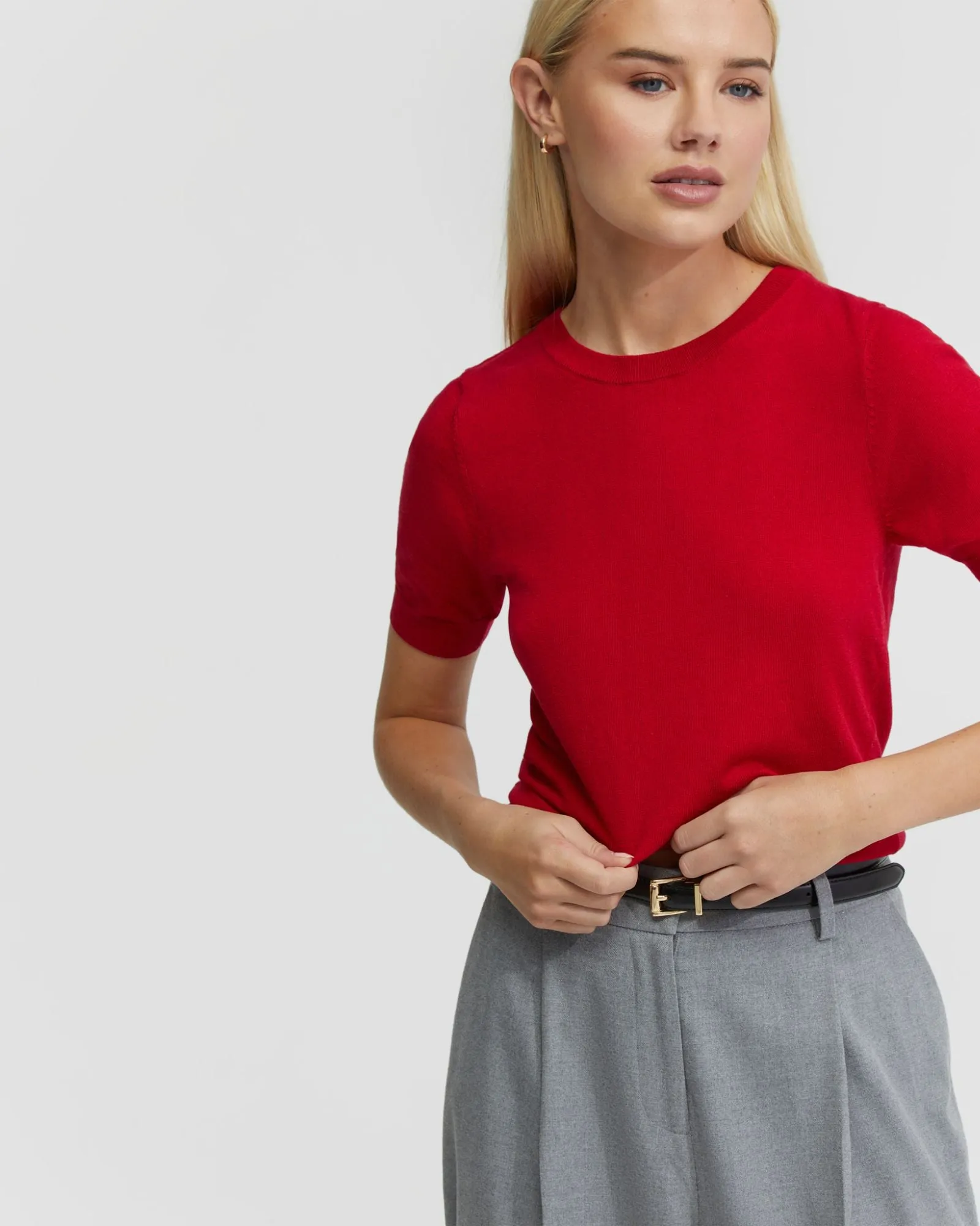 Grace Short Sleeve Cashmere Blend Knit