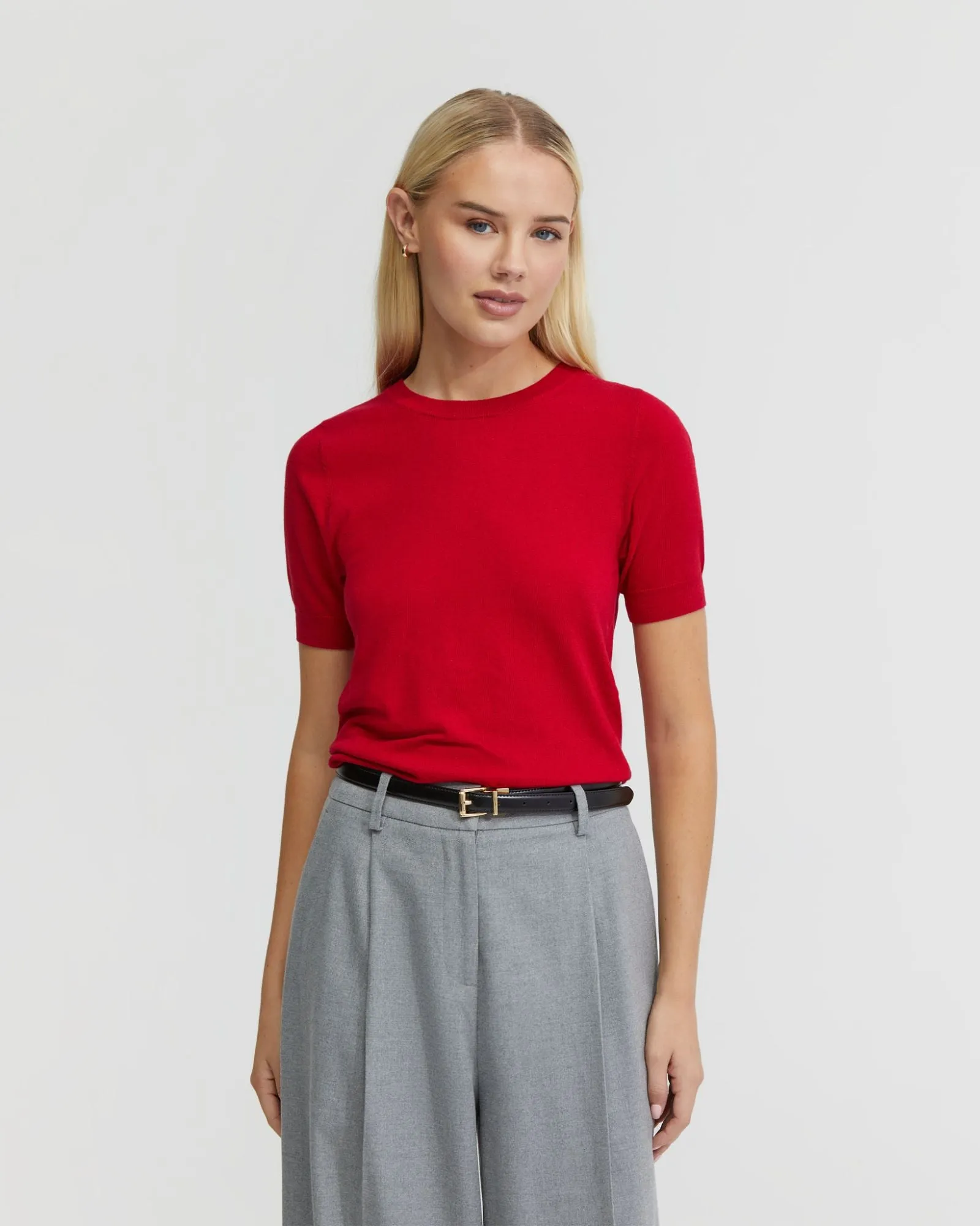 Grace Short Sleeve Cashmere Blend Knit