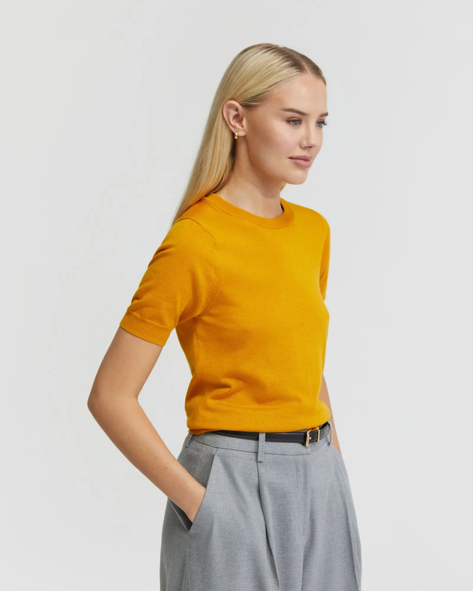 Grace Short Sleeve Cashmere Blend Knit