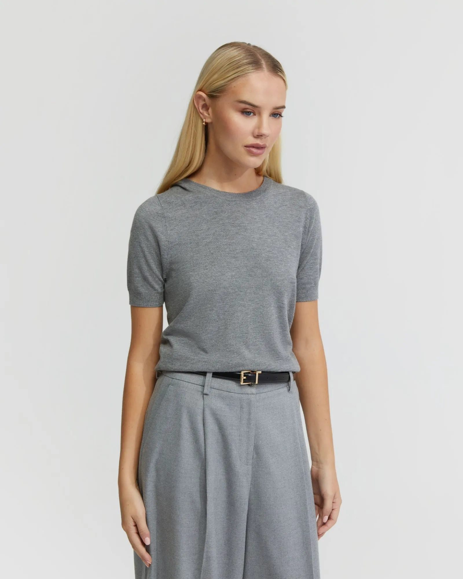 Grace Short Sleeve Cashmere Blend Knit