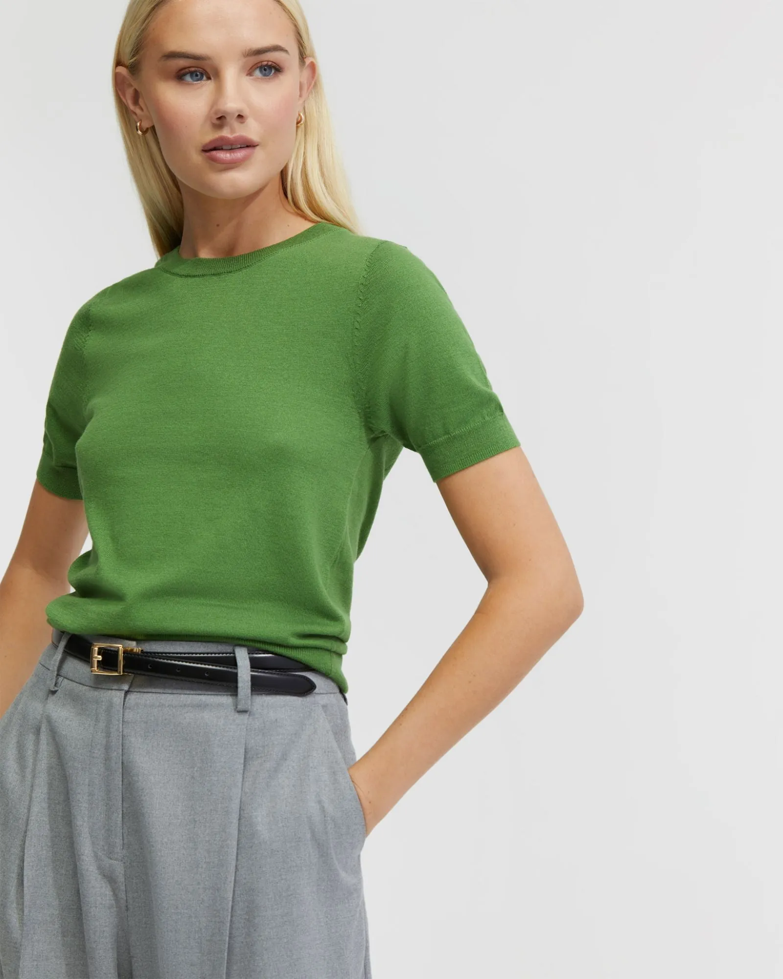 Grace Short Sleeve Cashmere Blend Knit