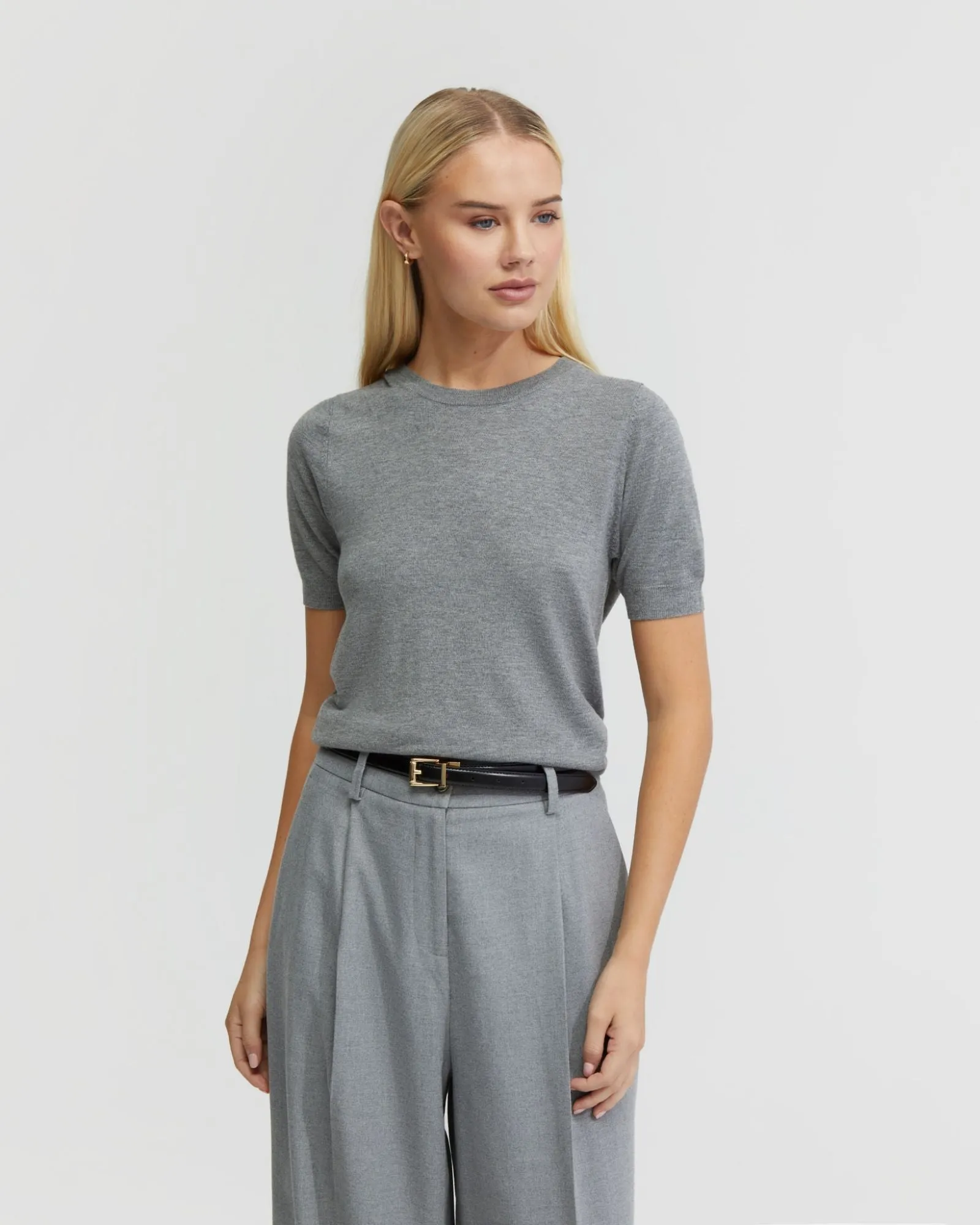 Grace Short Sleeve Cashmere Blend Knit