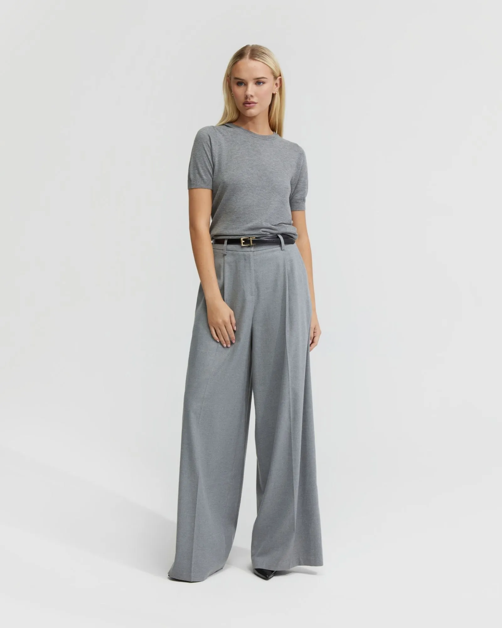 Grace Short Sleeve Cashmere Blend Knit