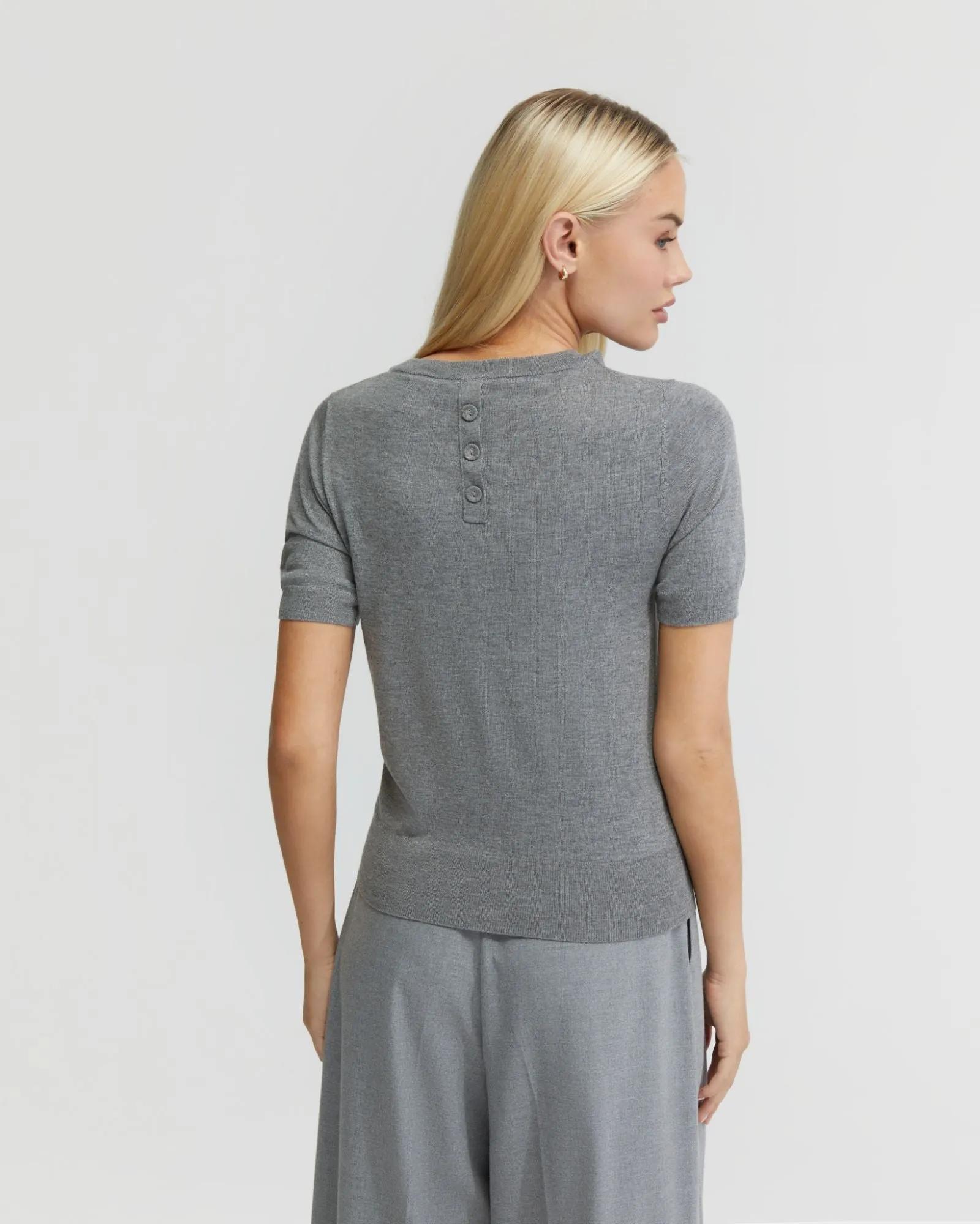 Grace Short Sleeve Cashmere Blend Knit