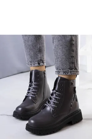 Gray insulated trapper shoes