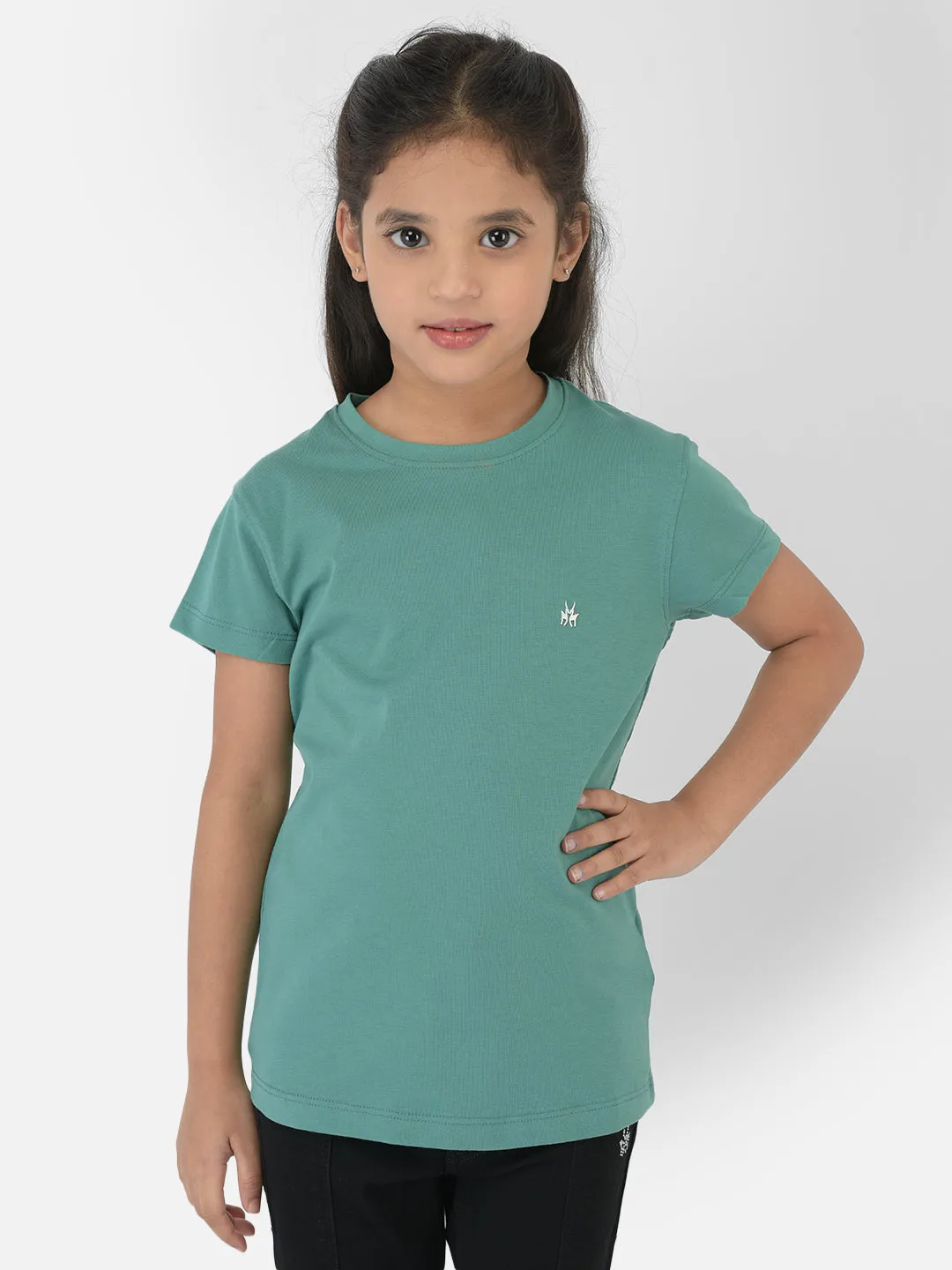 Green Round Neck T-Shirt