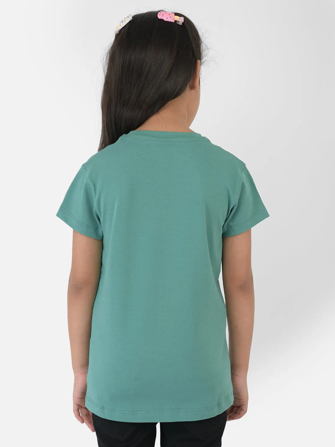 Green Round Neck T-Shirt