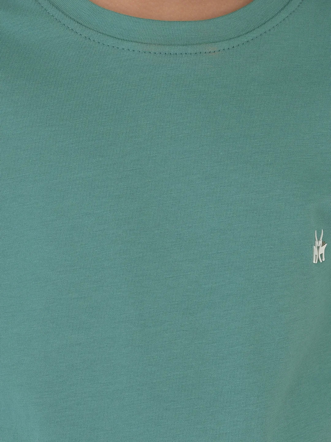 Green Round Neck T-Shirt