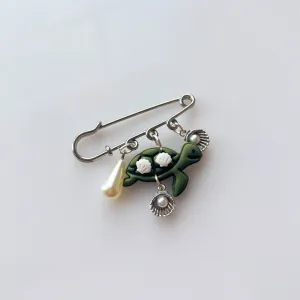 GREEN VINE MOON SNAKE EARRINGS