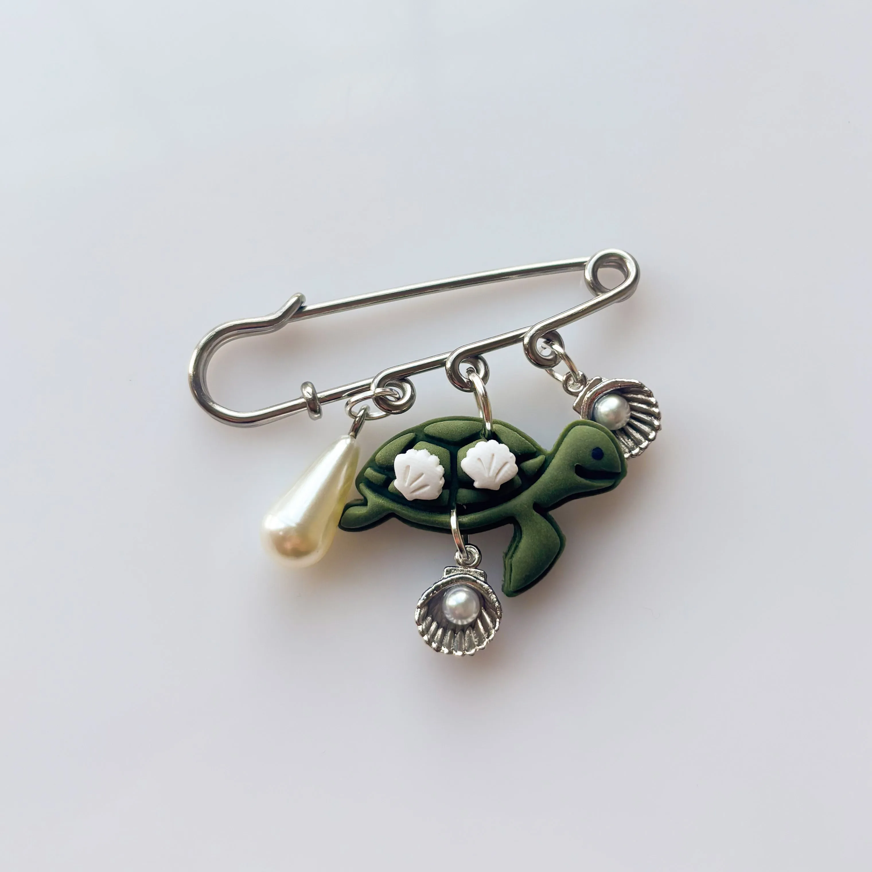GREEN VINE MOON SNAKE EARRINGS