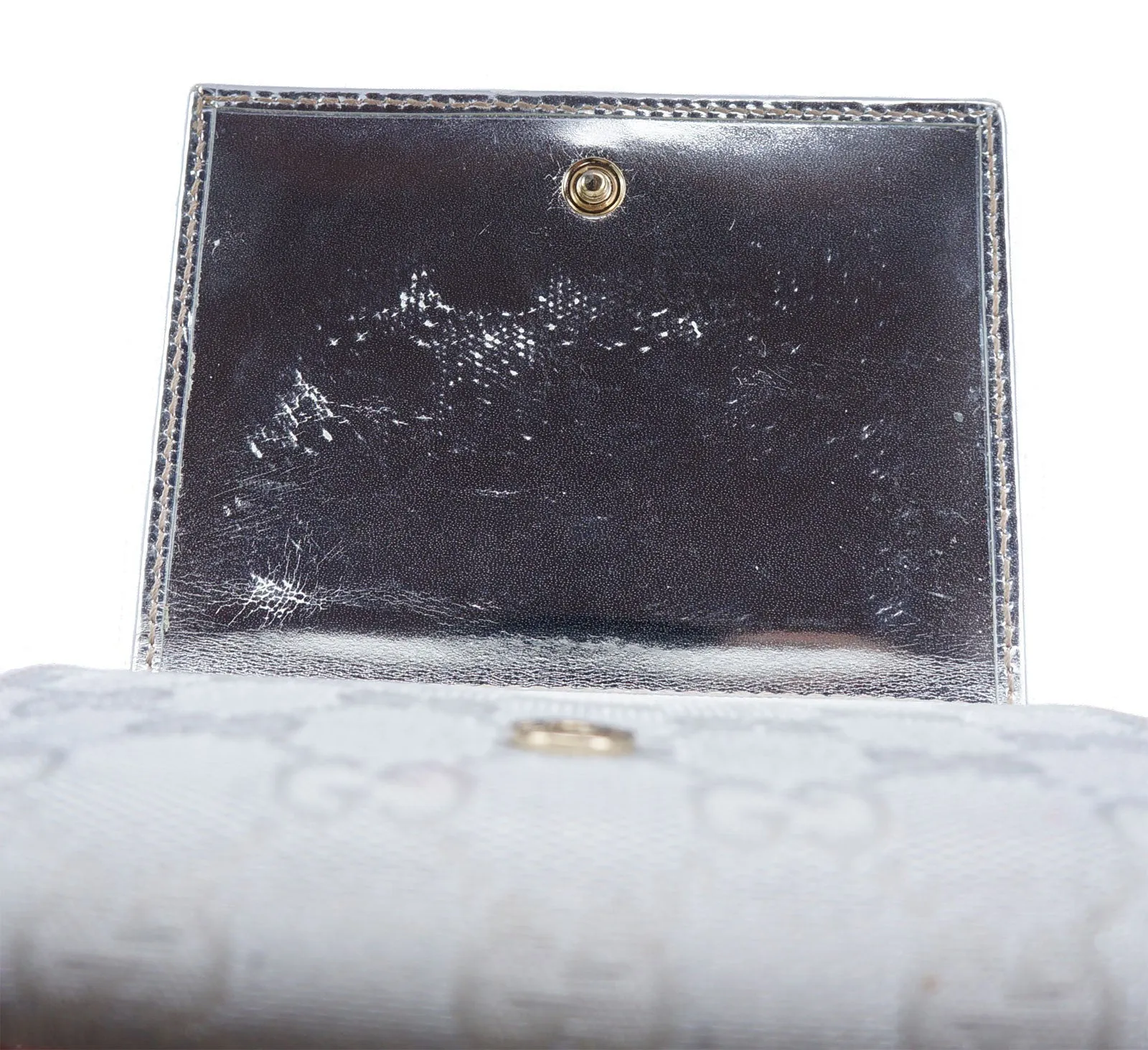 GUCCI GG CANVAS BRITT COMPACT WALLET