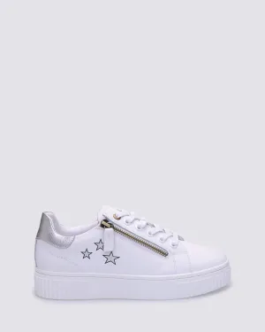 JSTAR SNEAKERS WHITE/SILVER LEATHER