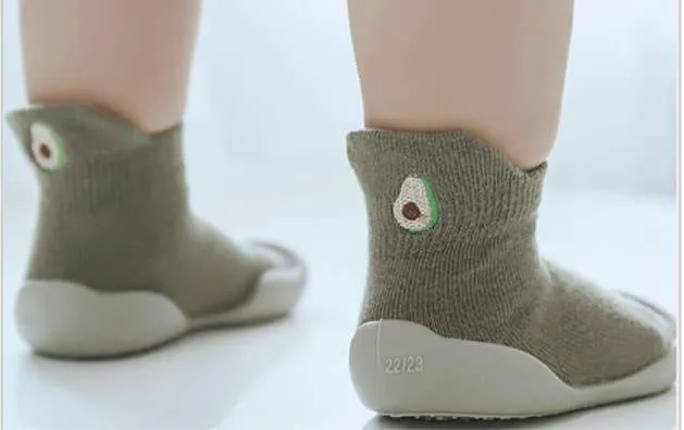 Kids Eco Fruity Shoe Socks - Green