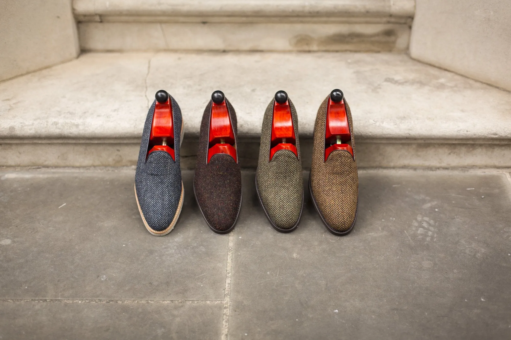 Laurelhurst II - MTO - Blue Tweed - TMG Last - White XLite Sole