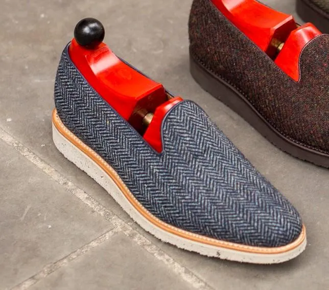 Laurelhurst II - MTO - Blue Tweed - TMG Last - White XLite Sole