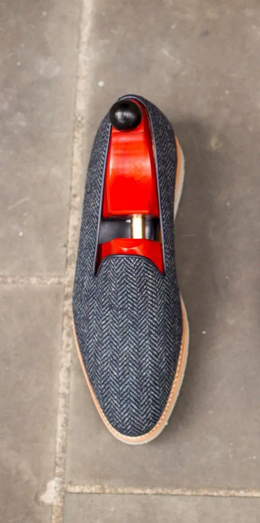 Laurelhurst II - MTO - Blue Tweed - TMG Last - White XLite Sole