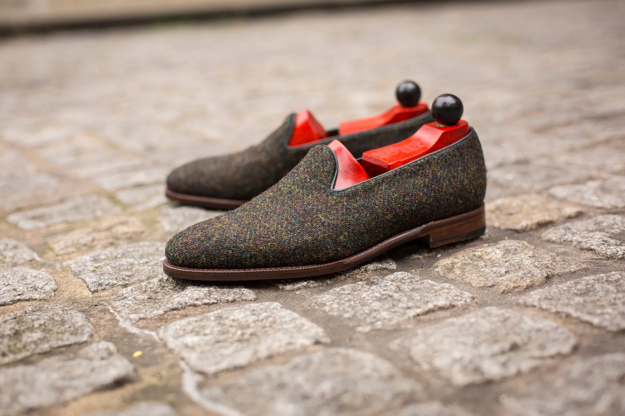 Laurelhurst II - MTO - Forest Medley Tweed - TMG Last - Antique Single Leather Sole