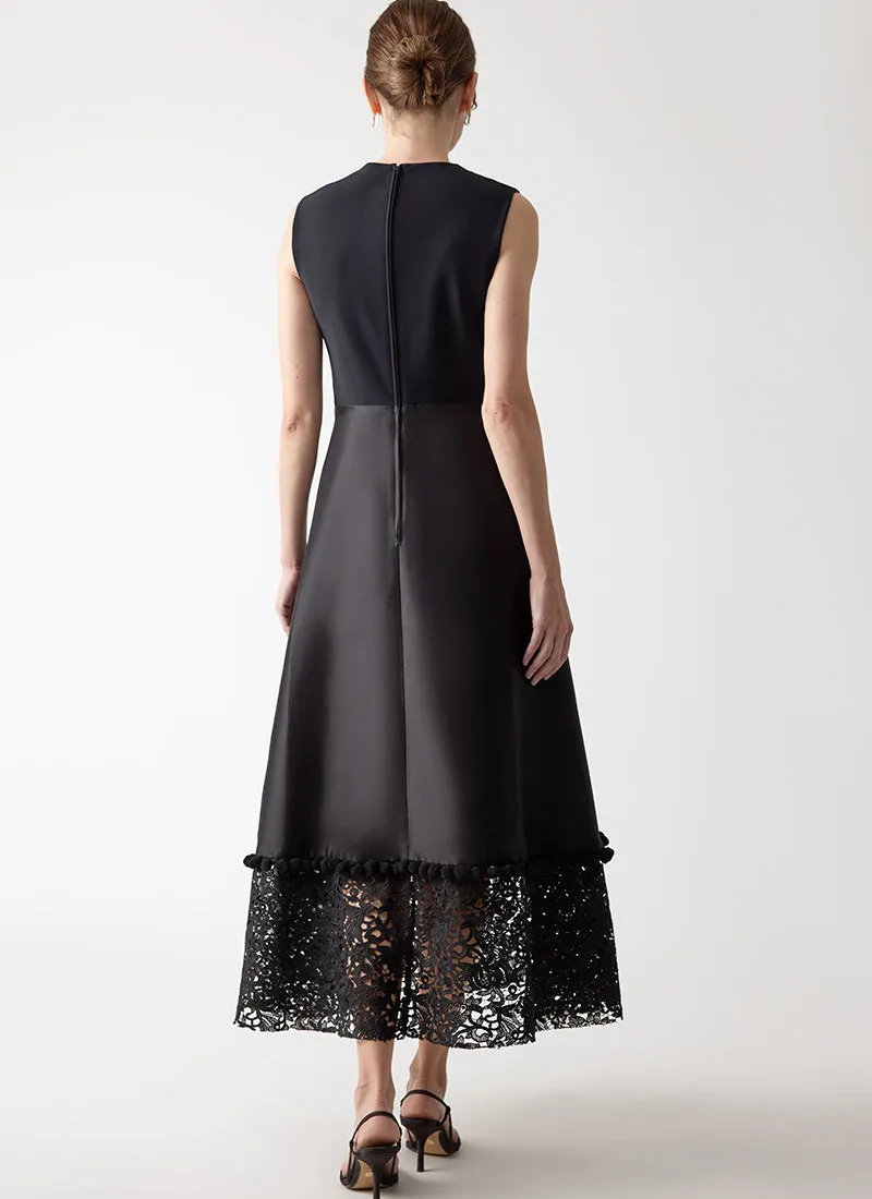 Liatris Lace Trim Midi Dress