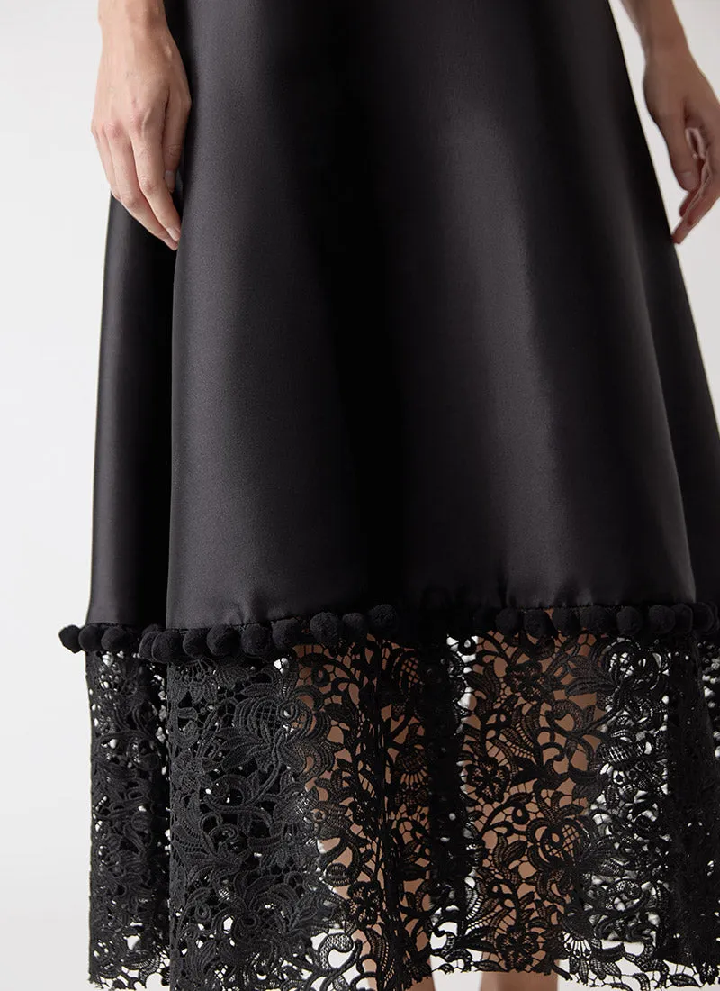 Liatris Lace Trim Midi Dress