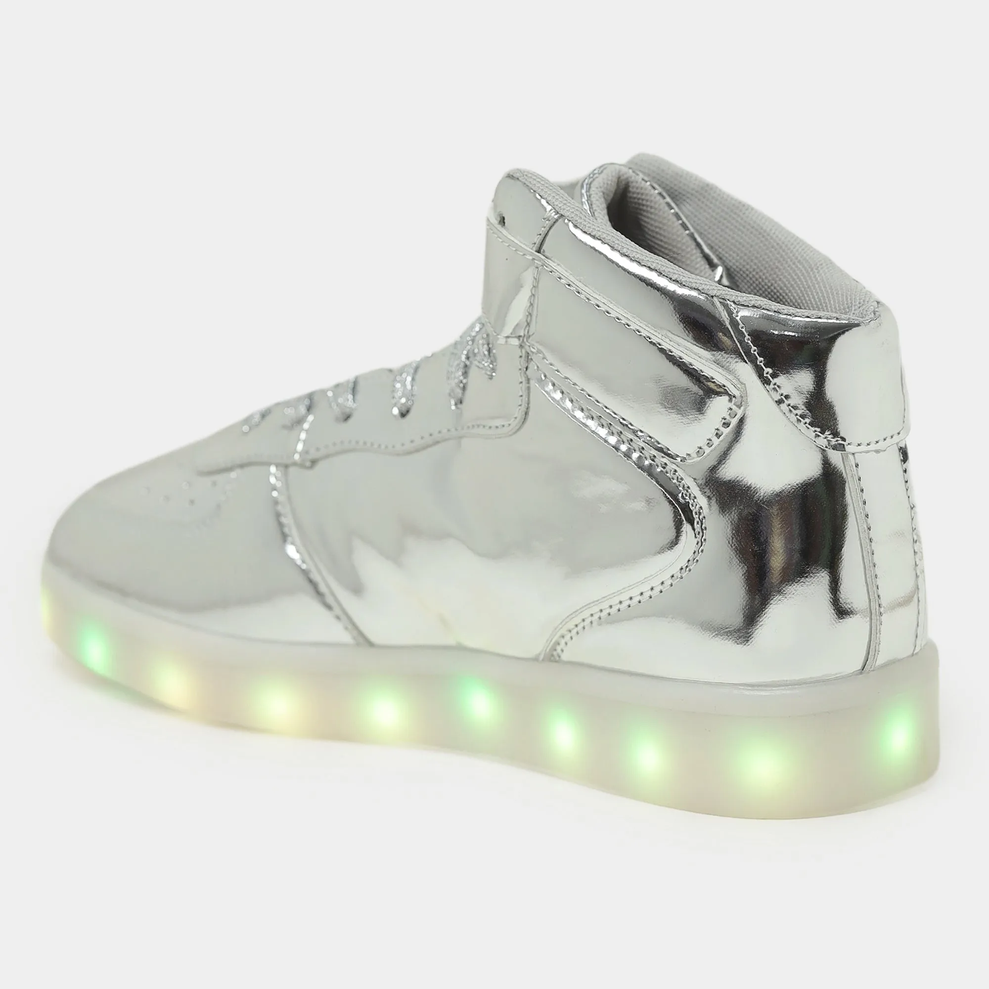 Light me up Sneakers - High Top (Silver)